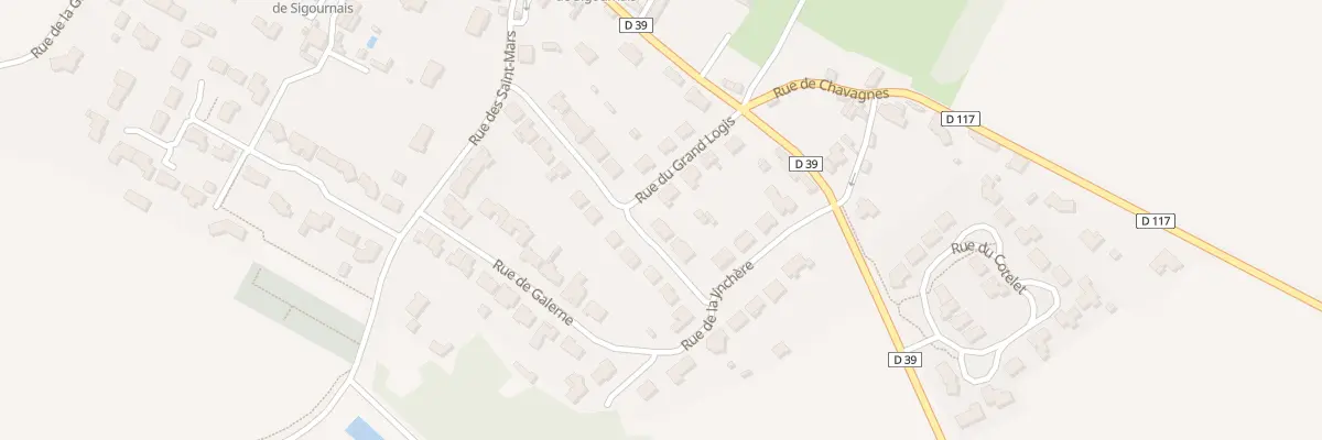 Plan du 9 Rue des petites ouches à Sigournais