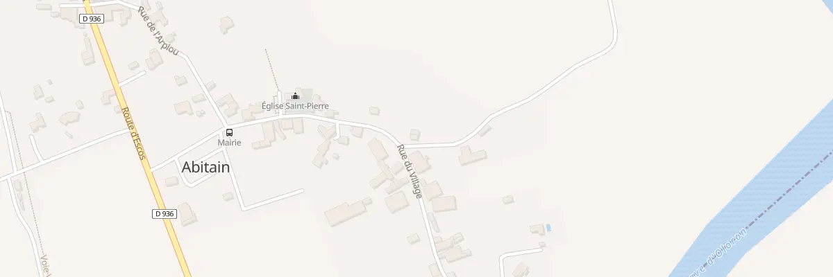 Plan du 2 Che de la Ribère à Abitain