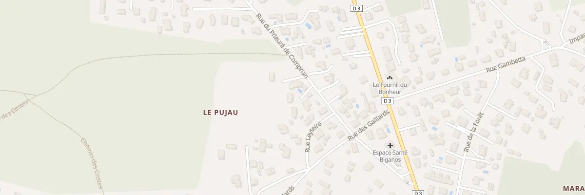 Plan du 23 Rue du Prieuré de Comprian à Biganos