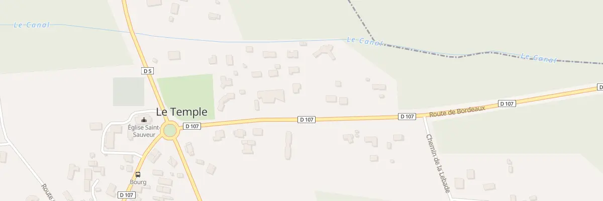 Plan du 5 Rte de Bordeaux au Temple