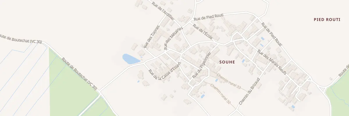 Plan du 63 Rue des Marais Neufs A Souhe au Gua