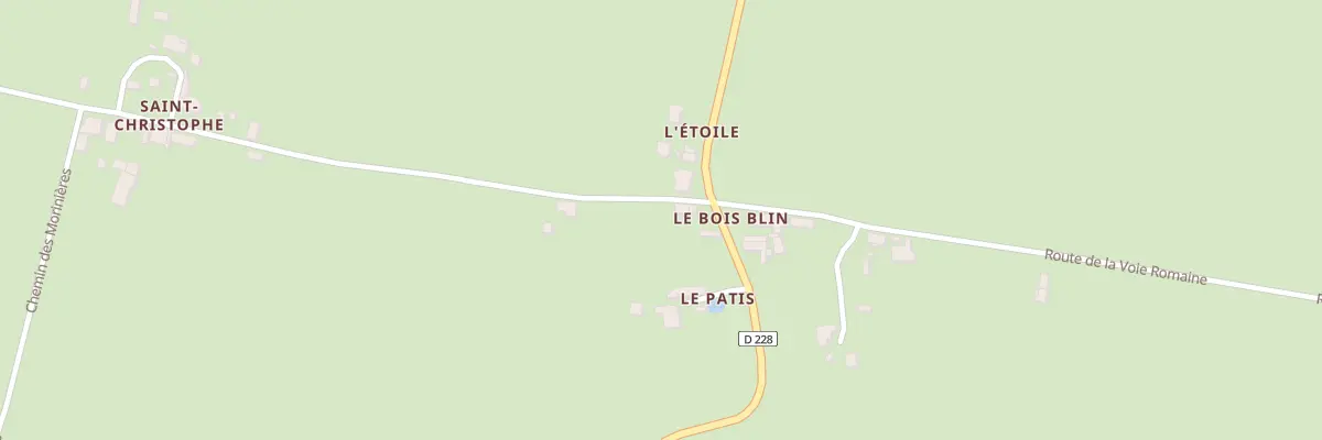 Plan du 13 Rte de la Voie Romaine à La Boissière