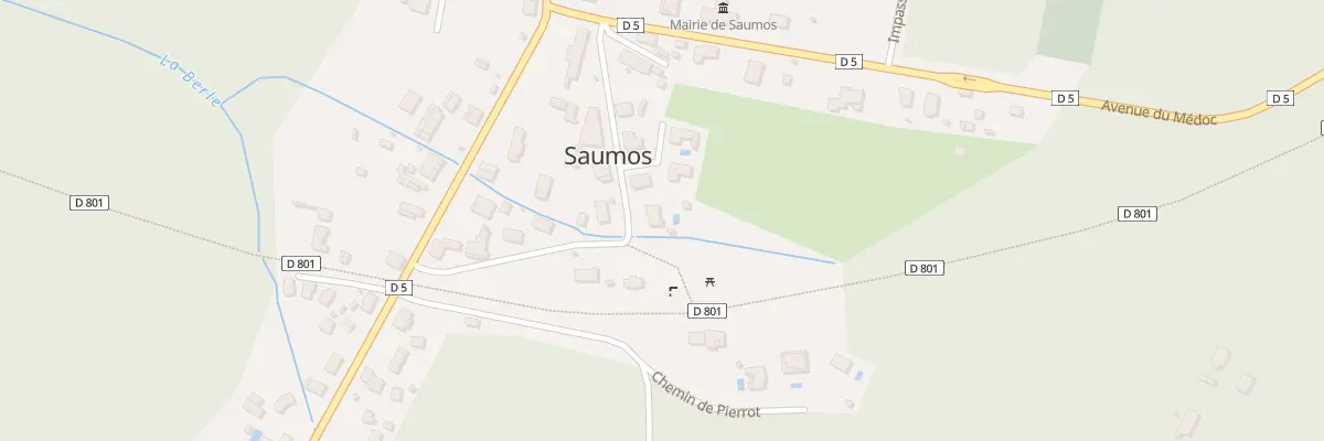 Plan du 7 Rte de la Gare à Saumos