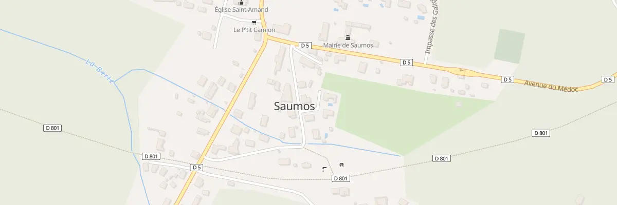 Plan du 1 Imp des Coquelicots à Saumos
