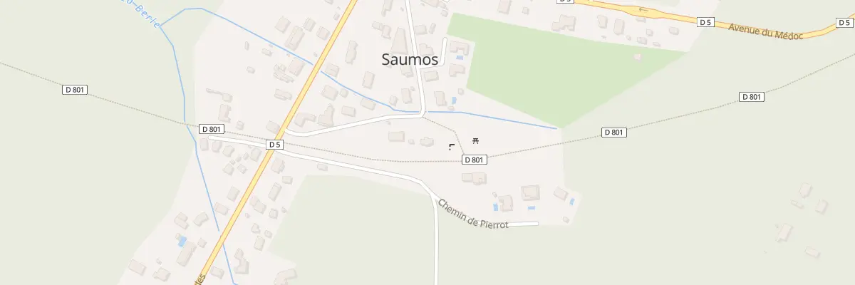 Plan du 9 Rte de la Gare à Saumos