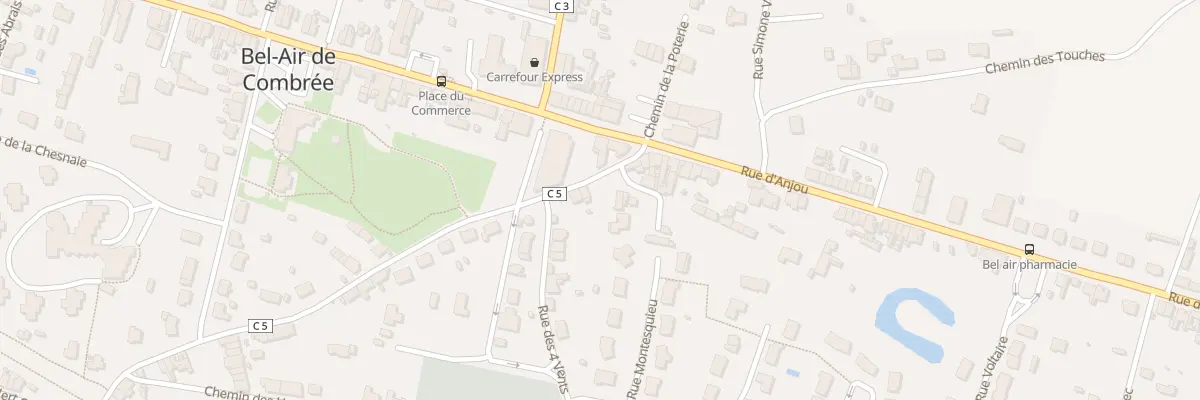 Plan du 2B Rue du Vert Coteau à Ombrée d’Anjou