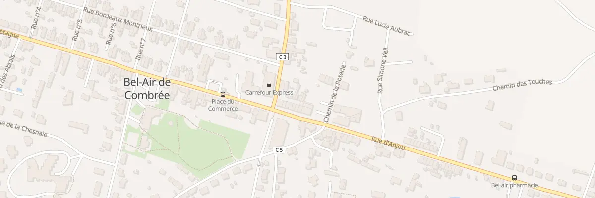 Plan du 10 Rue d’Anjou (Combree) à Ombrée d’Anjou