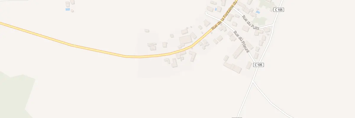 Plan du 9 Rue de la Fontaine du Chene à Thairé