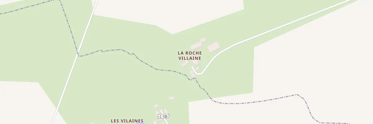 Plan du 1 La Roche Vilaine à Montaudin