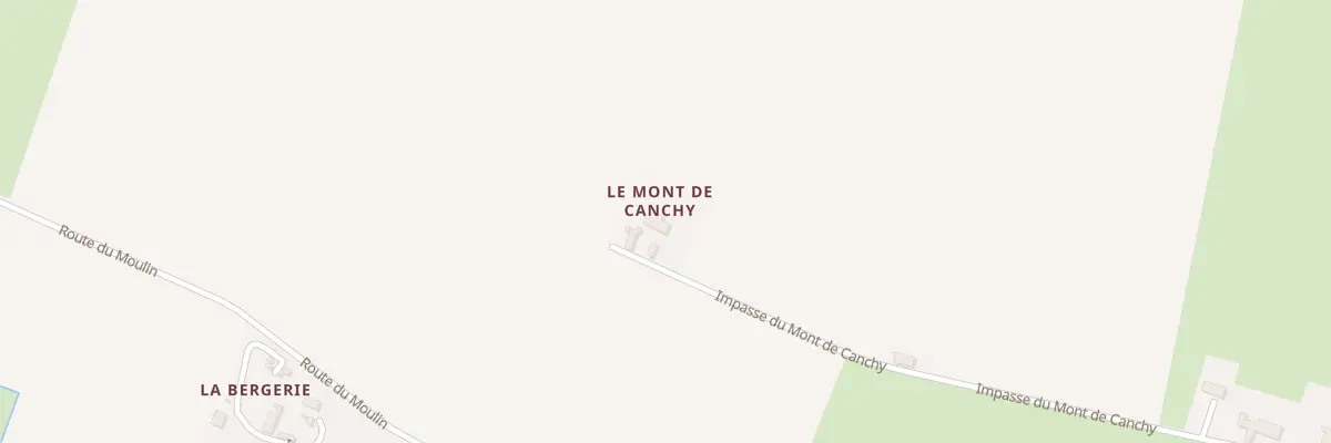 Plan du 5037 Le Mont de Canchy à Canchy