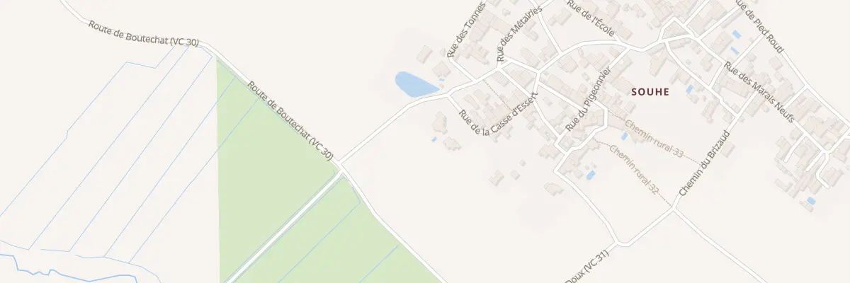 Plan du 13 Rue de Casse d’Essert A Souhe au Gua