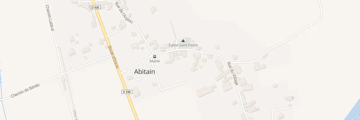 Plan du 9 Rue du Village à Abitain