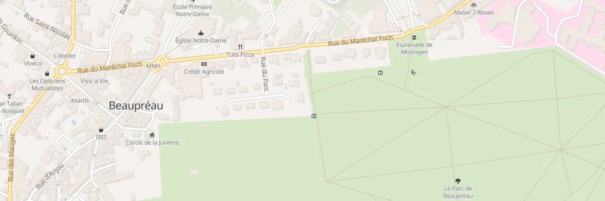 Plan du 13 Rue du Parc (Beaupreau) à Beaupréau-en-Mauges