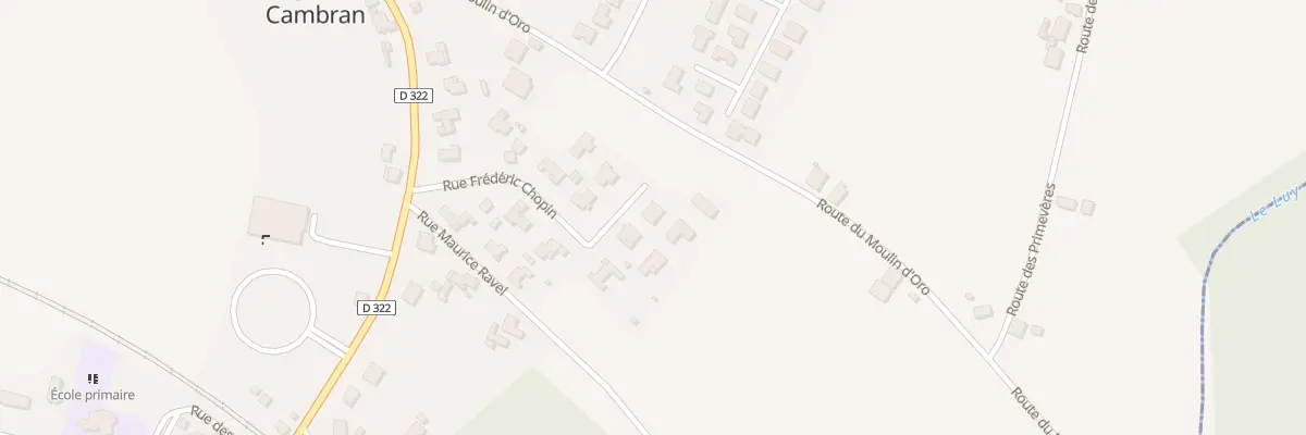 Plan du 22 Rue Frédéric Chopin à Saugnac-et-Cambran