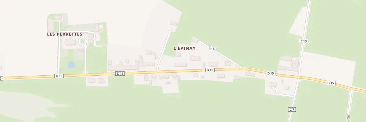 Plan du 608 Rte de l’Épinay Tesson à Cartigny-l’Épinay