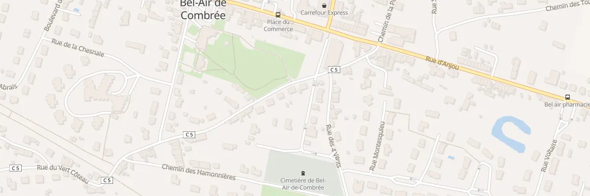Plan du 10 Rue du Vert Coteau à Ombrée d’Anjou
