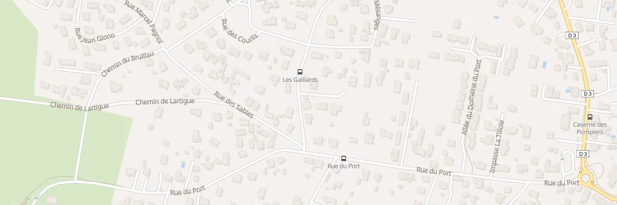 Plan du 2D Rue des Gaillards à Biganos