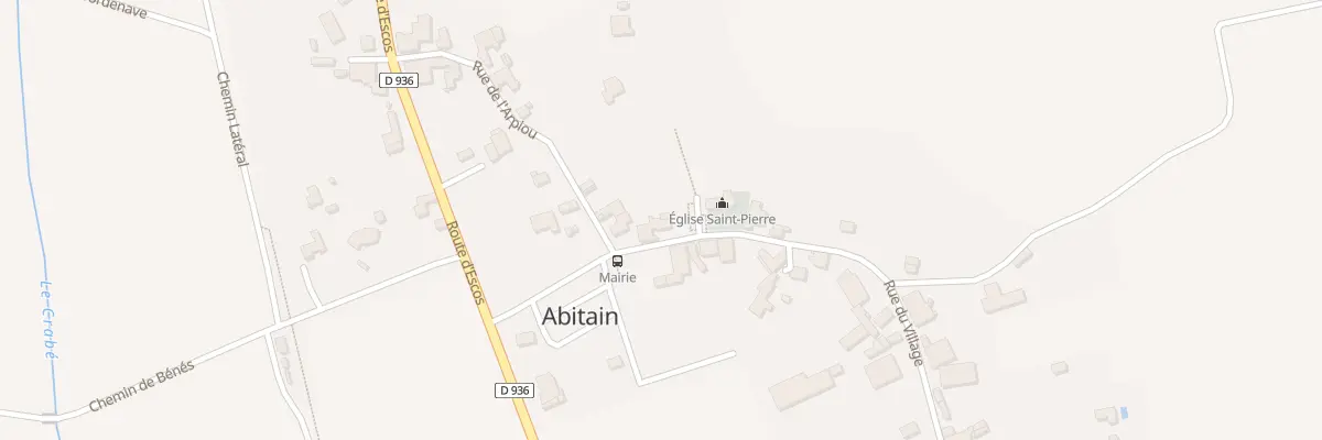 Plan du 8 Rue du Village à Abitain