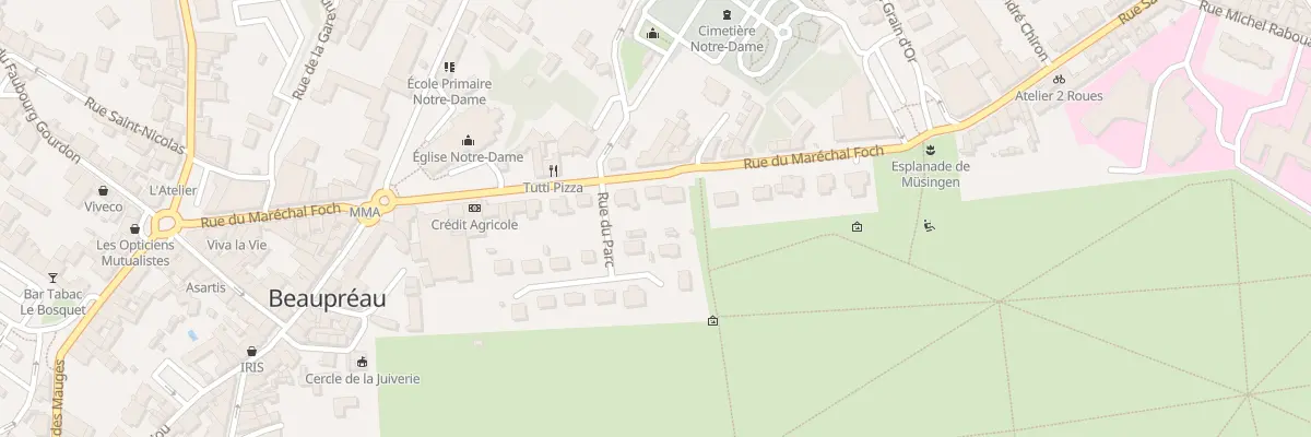 Plan du 50 Rue du Mal Foch à Beaupréau-en-Mauges