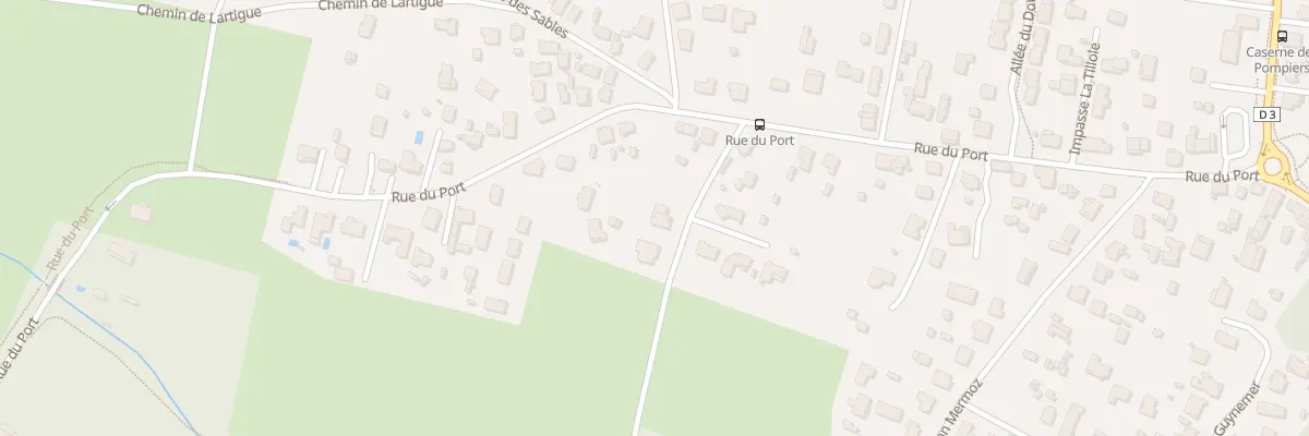 Plan du 2 Che de Mauret à Biganos