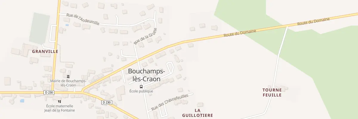 Plan du 18 Rue des Boulais à Bouchamps-lès-Craon