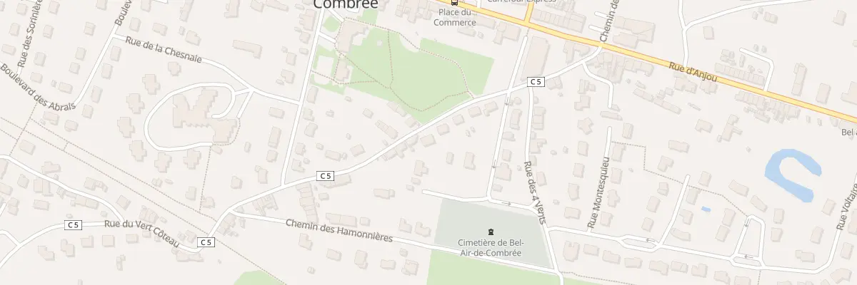 Plan du 16 Rue du Vert Coteau à Ombrée d’Anjou