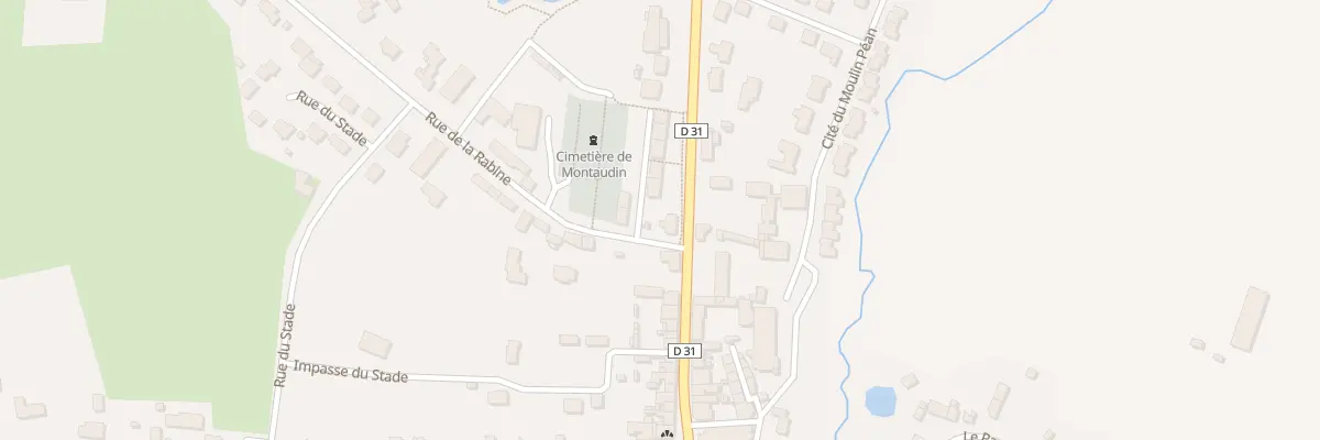 Plan du 2 Rue de la Rabine à Montaudin