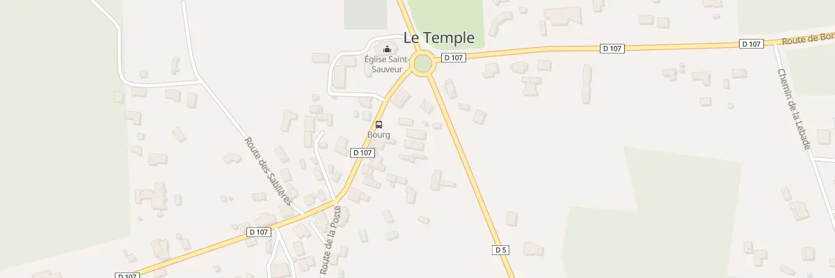 Plan du 5 Rte du Porge au Temple