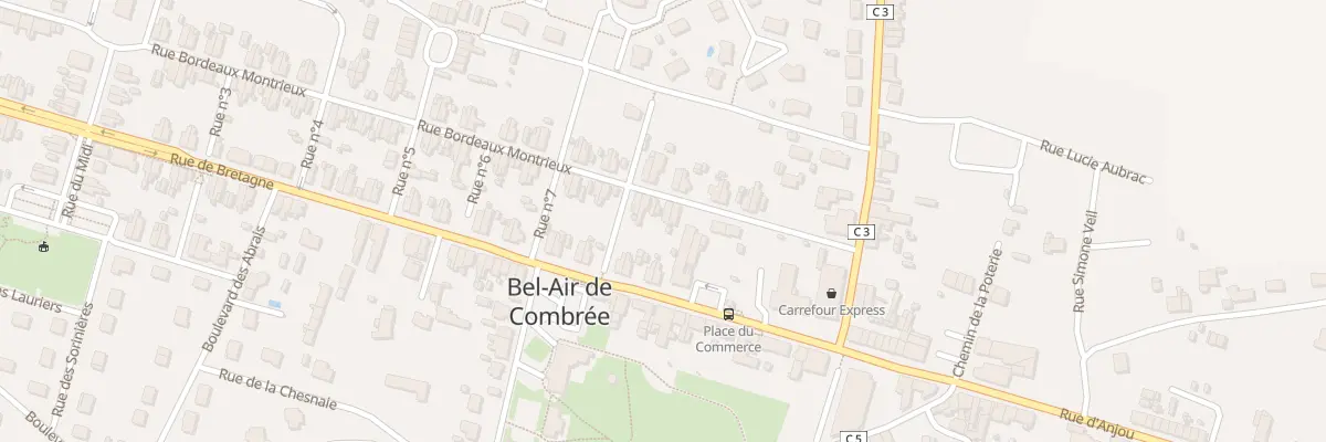 Plan du 3 Rue Bordeaux Montrieux à Ombrée d’Anjou