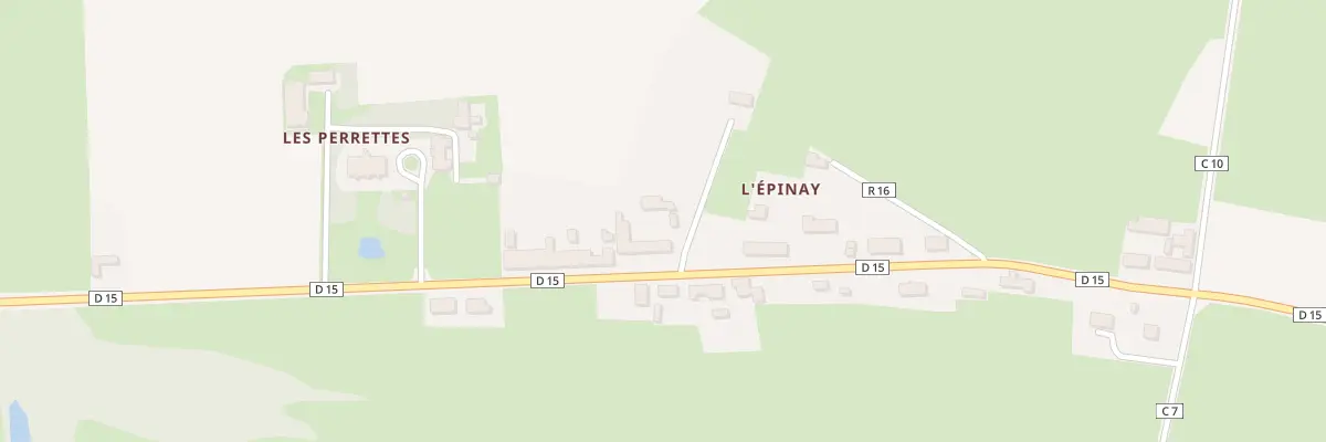 Plan du 686 Rte de l’Épinay Tesson à Cartigny-l’Épinay