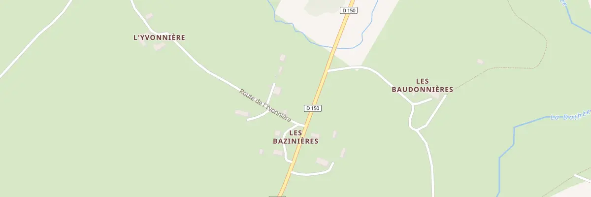 Plan du 5 Rte des Bazinieres - Champ Bou à Noues de Sienne
