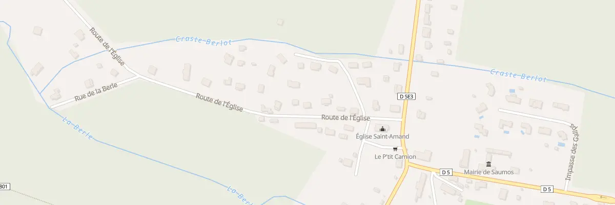 Plan du 8 Rte de l’Eglise à Saumos