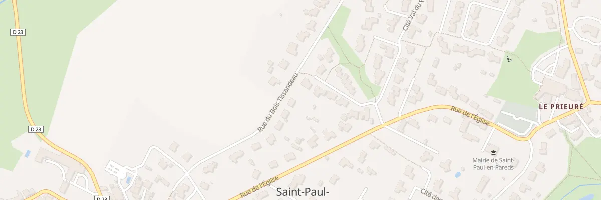 Plan du 22 Rue du Bois Tissandeau à Saint-Paul-en-Pareds