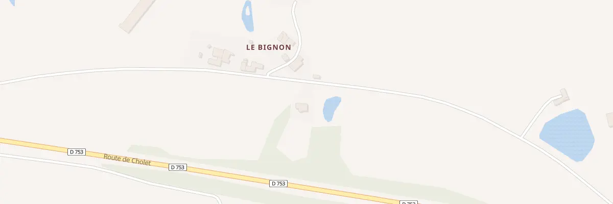 Plan du 642 Rte du Bignon à La Romagne