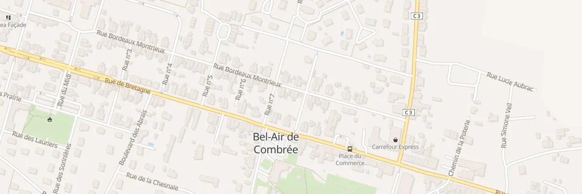 Plan du 11 Rue Bordeaux Montrieux à Ombrée d’Anjou