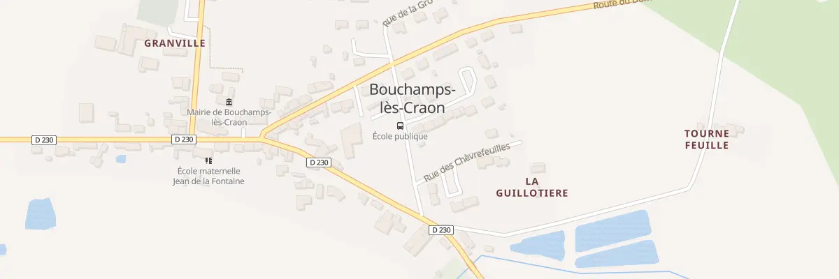 Plan du 2 Rue des Boulais à Bouchamps-lès-Craon