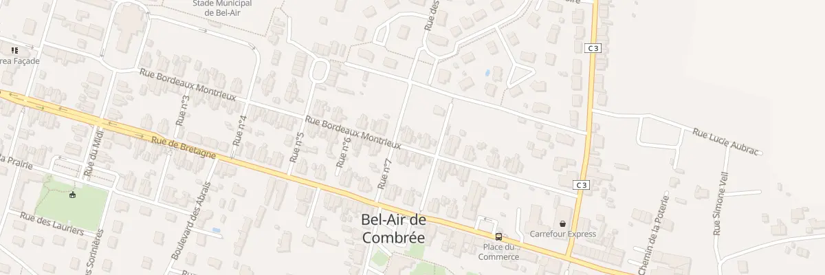 Plan du 22 Rue Bordeaux Montrieux à Ombrée d’Anjou