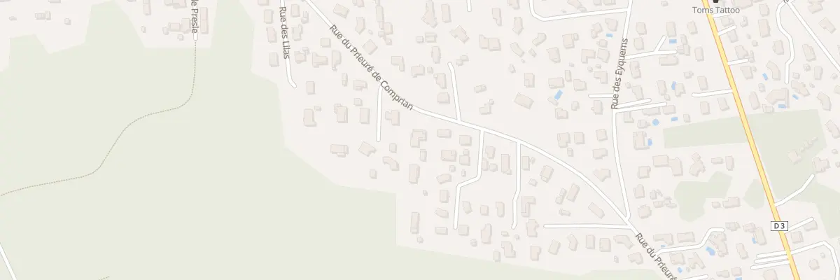 Plan du 43 Rue du Prieuré de Comprian à Biganos