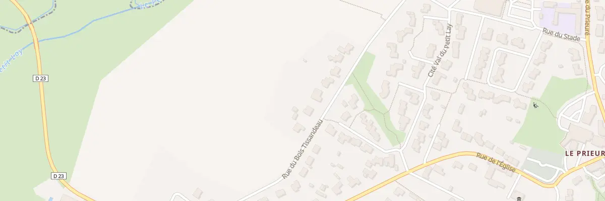 Plan du 25 Rue du Bois Tissandeau à Saint-Paul-en-Pareds