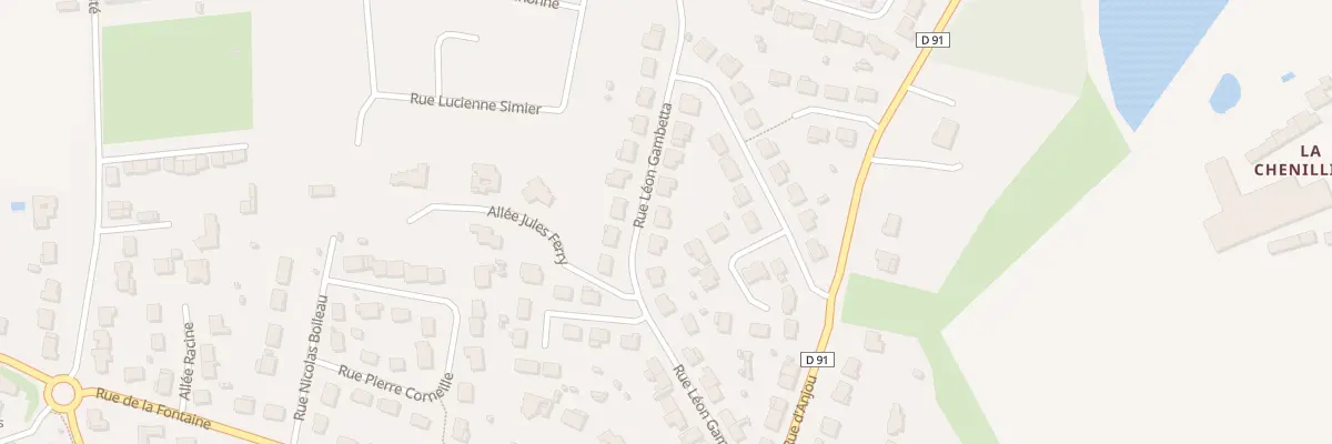 Plan du 22 Rue Gambetta à Sèvremoine