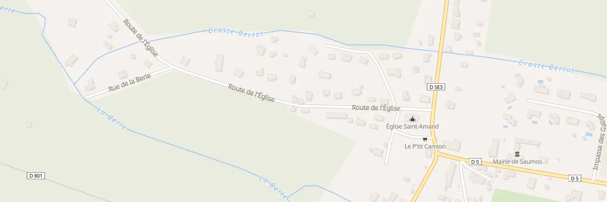 Plan du 14 Rte de l’Eglise à Saumos