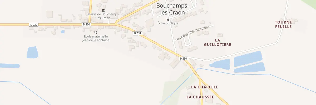 Plan du 12 Rue de la Boissière à Bouchamps-lès-Craon