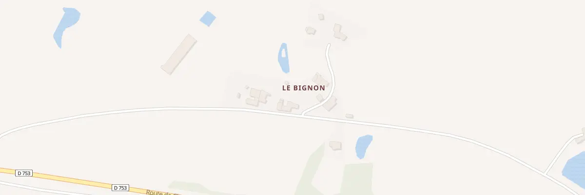 Plan du 5281 Le Bignon à La Romagne