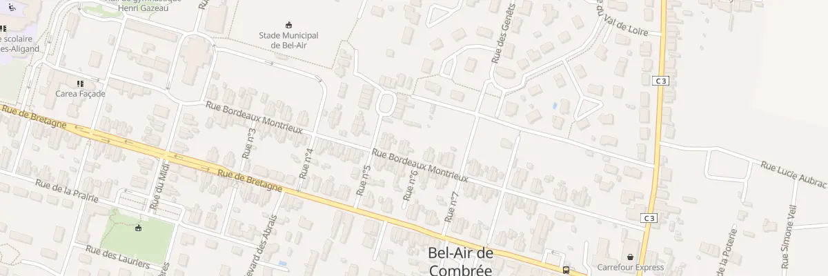 Plan du 34 Rue Bordeaux Montrieux à Ombrée d’Anjou