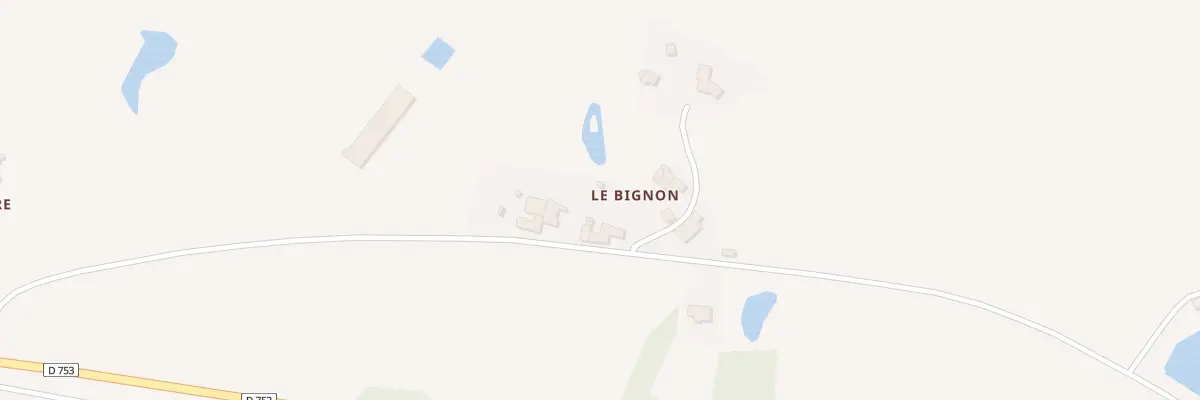 Plan du 5281 Le Bignon à La Romagne