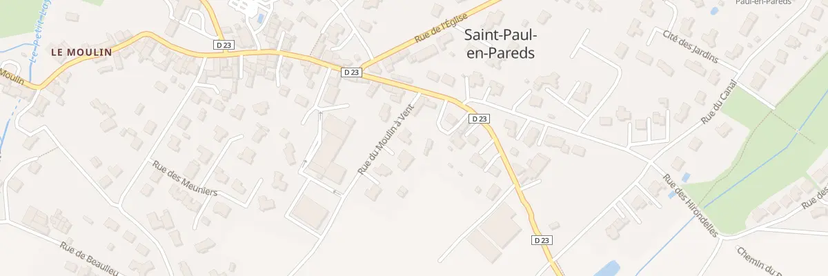 Plan du 3 Rue du Moulin à Vent à Saint-Paul-en-Pareds