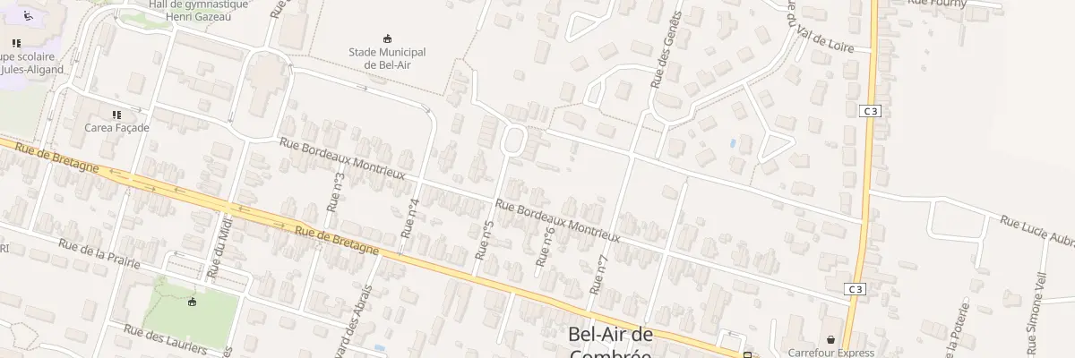 Plan du 36 Rue Bordeaux Montrieux à Ombrée d’Anjou