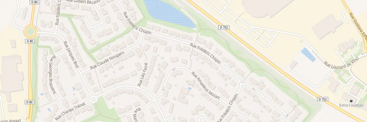 Plan du 12 Rue Amadeus Mozart à Beaupréau-en-Mauges