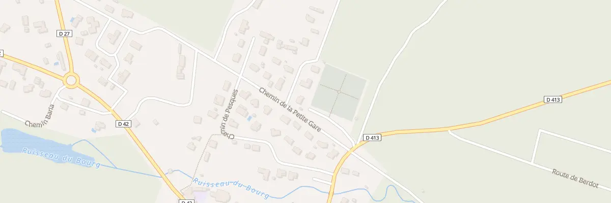 Plan du 22 Rte de Chapéou à Laluque