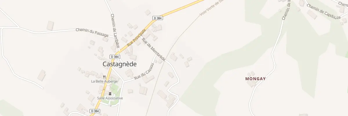 Plan du 1 Rue de Membrede à Castagnède